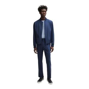 Boss Mens Zip Pocket Regular Bomber Jacket / Navy